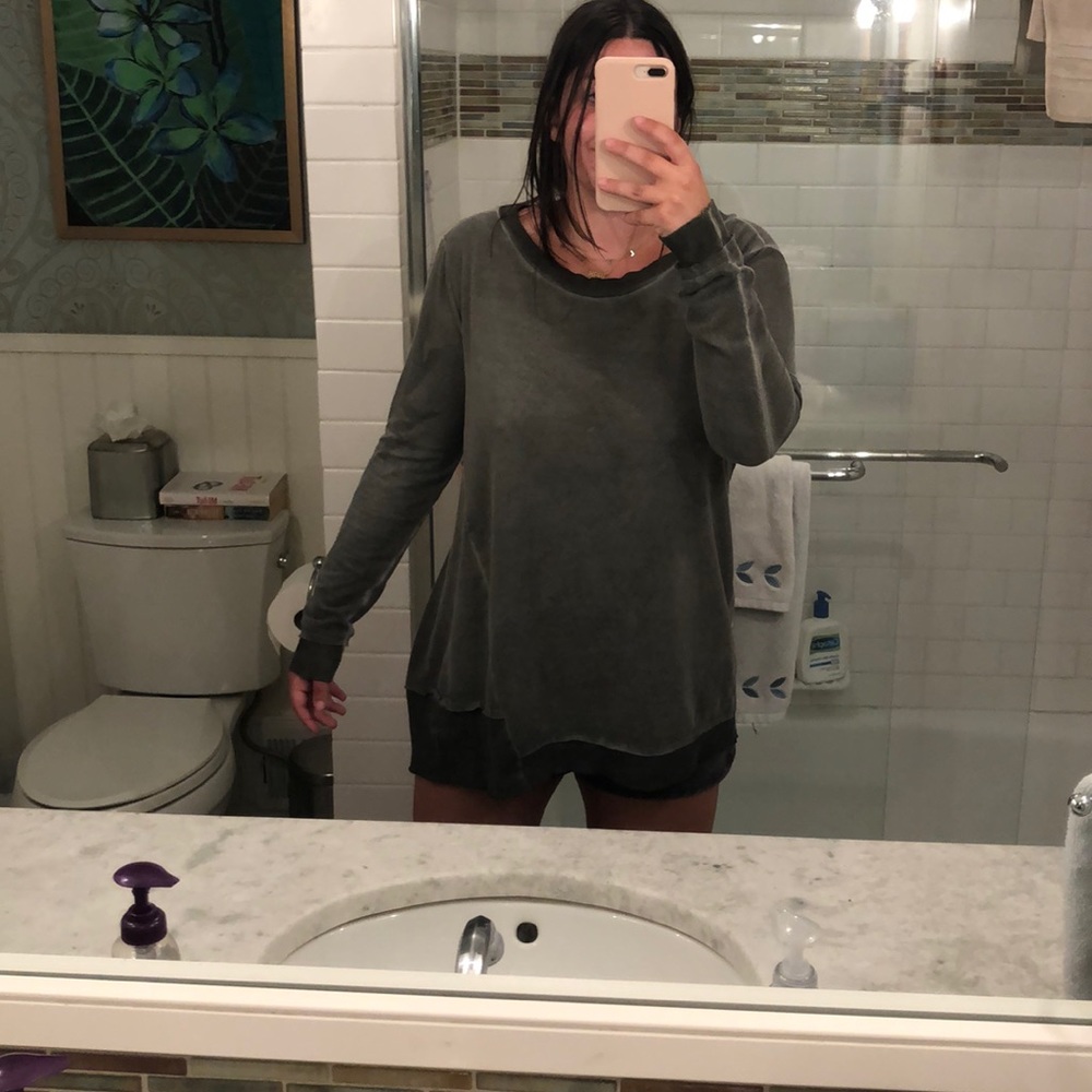 TRENDY ARMY GREEN TUNIC TEE